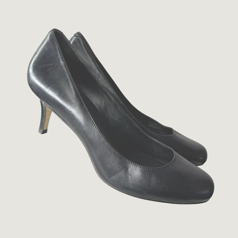 Cole Haan Air Black Leather Heels  Pumps Womens Size 9.5B